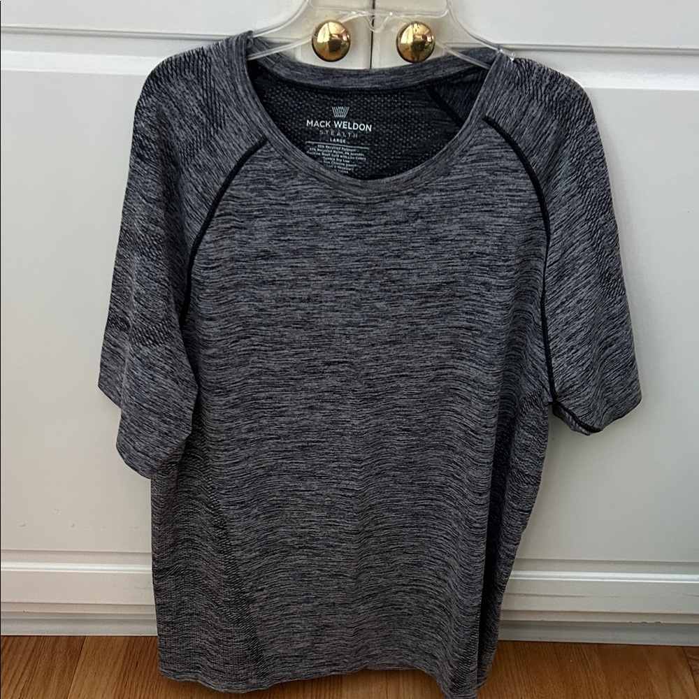 Mack Weldon Charcoal Heather Stealth Tee